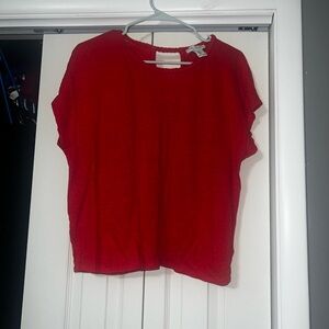 Rachel zoe short sleeve linen top